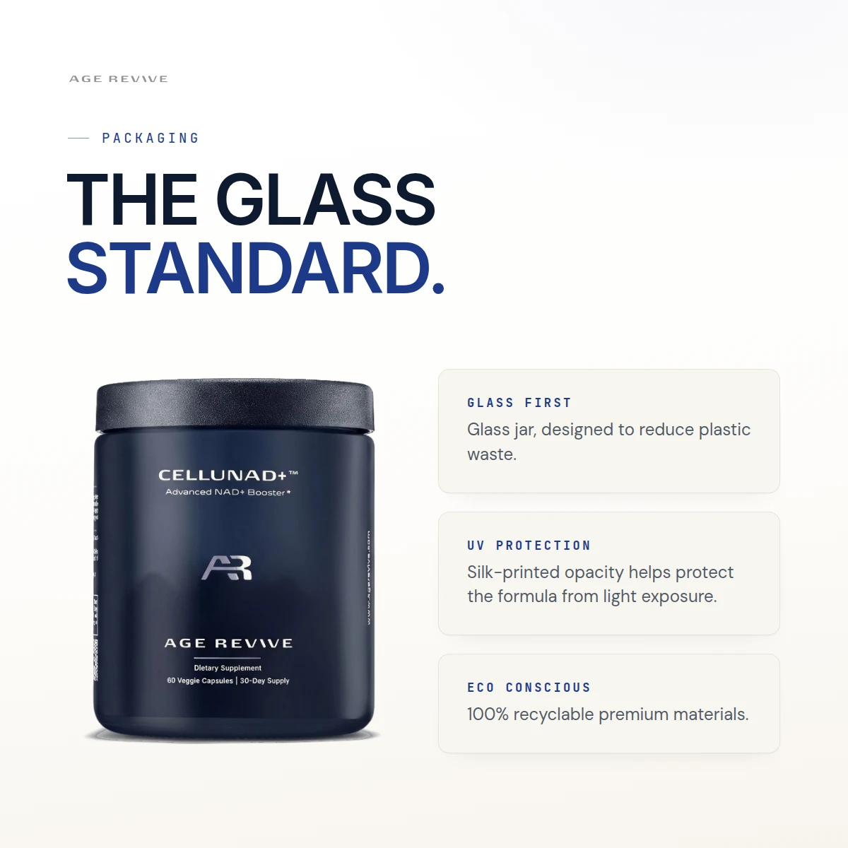 CELLUNAD+ daily NAD+ foundation — non-stimulant by design